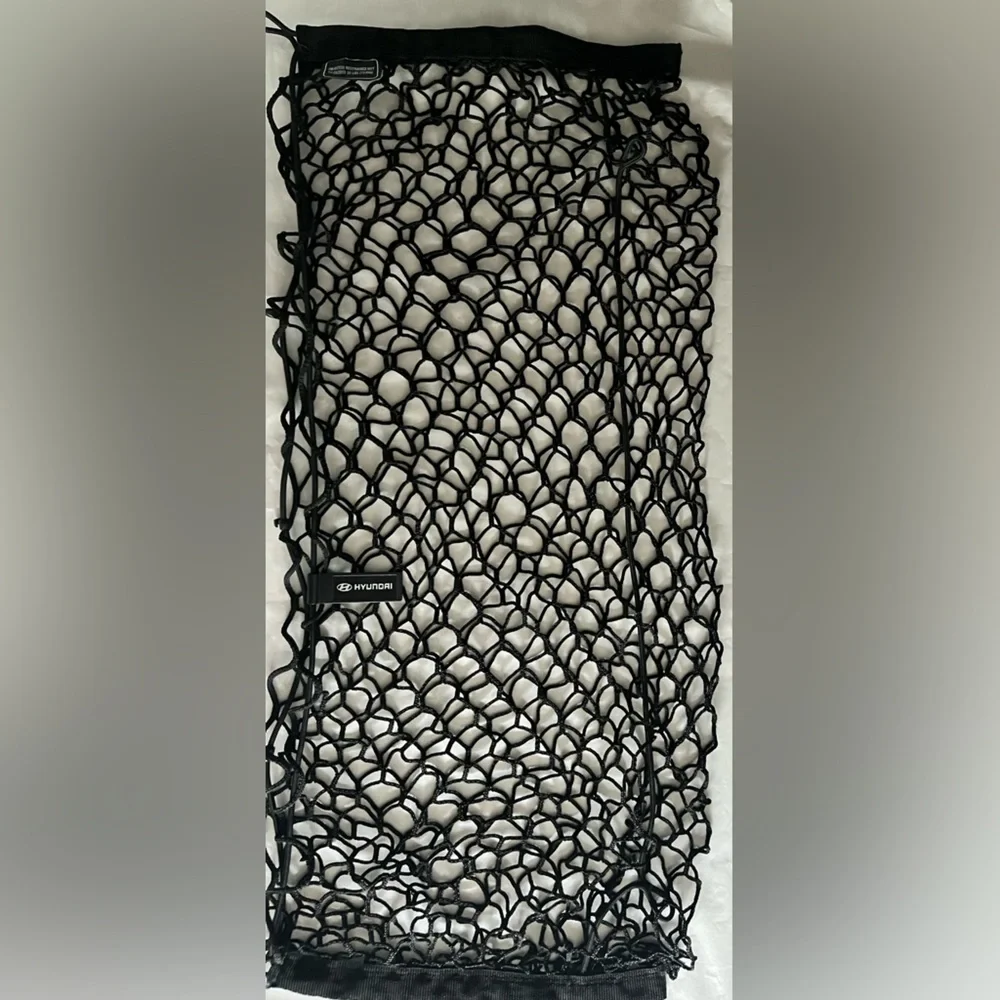 Hyundai Trunk Cargo Net Black Mesh Stretch Bungee Car Storage